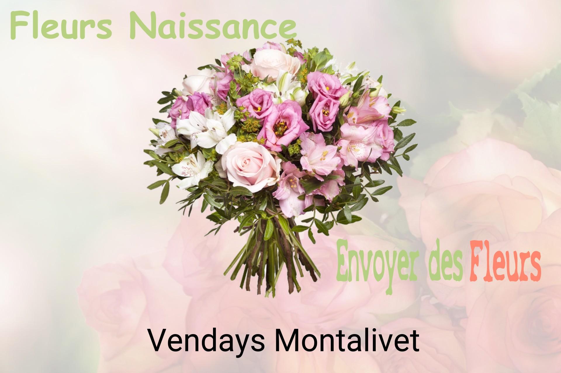 Bouquet de fleurs de naissance livré à Vendays-Montalivet