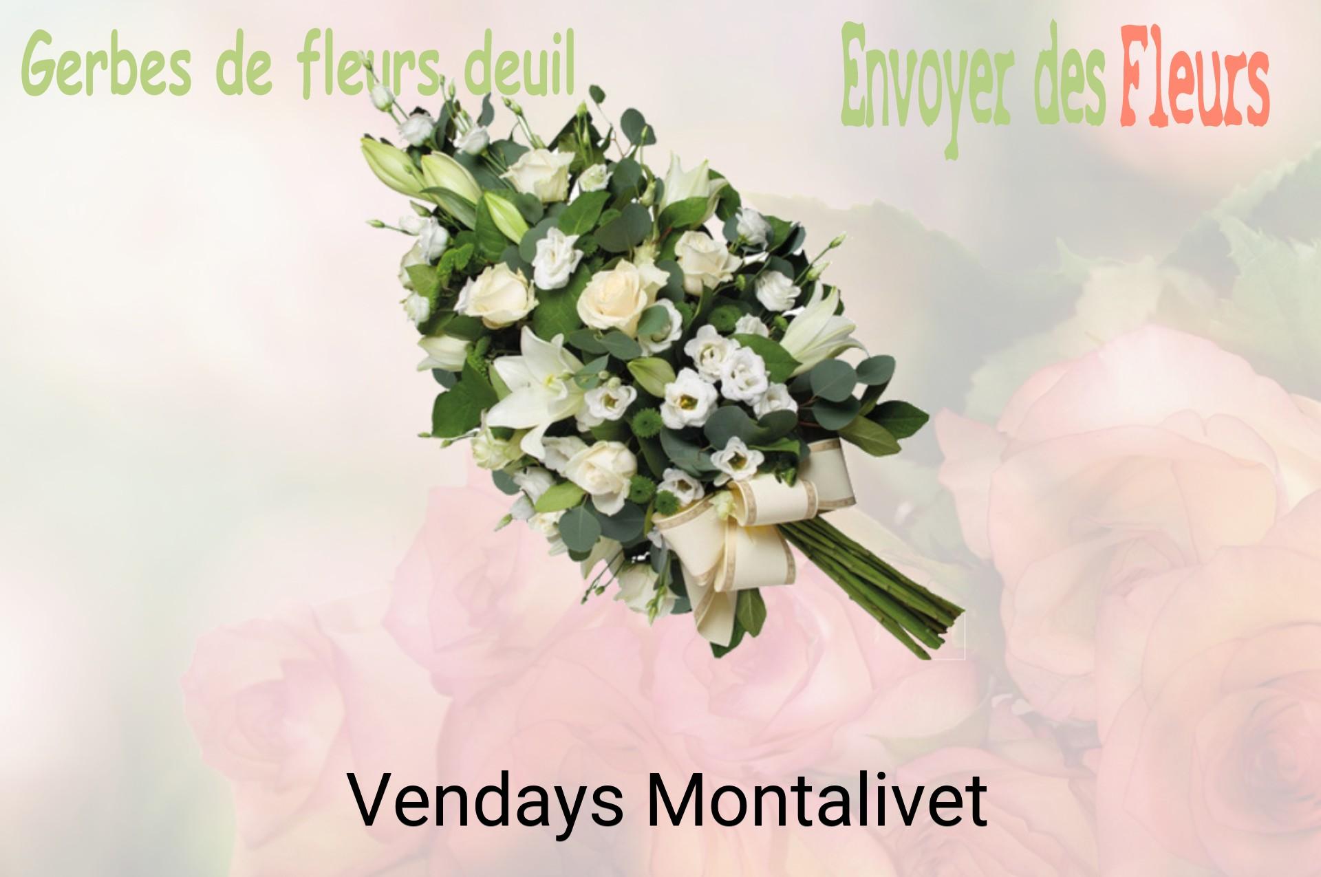 Gerbe de fleurs de deuil livrée à Vendays-Montalivet